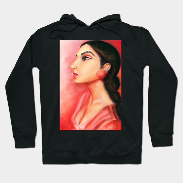 ANDALUSIAN WOMAN Hoodie by Begoll Art